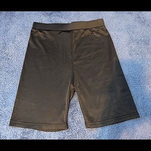 black silky spandex ( biking shorts ) from SHEIN